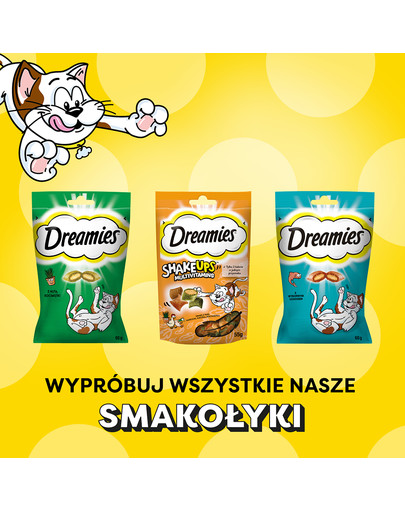 DREAMIES Creamy MEGA PACK karma uzupełniająca z serem i z kocimiętką 12x10 g