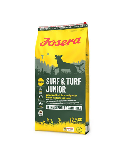 Surf Turf Junior 12,5 kg bezzbożowa karma z łososiem i jagnięciną dla szczeniąt