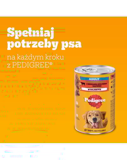 PEDIGREE Adult puszka 1200g mokra karma pełnoporcjowa dla dorosłych psów z wołowiną w galaretce