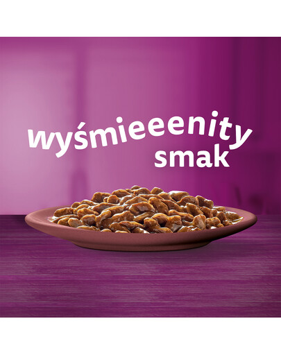 WHISKAS Adult Pure Delight saszetka 85 g mokra karma pełnoporcjowa dla dorosłych kotów, kawałki z wołowiną w galaretce