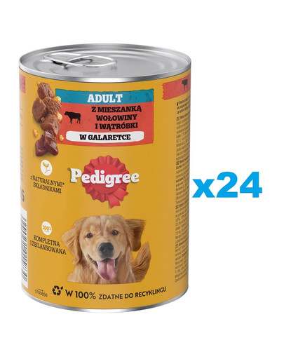 PEDIGREE Adult 24x400g mokra karma dla psów w galaretce
