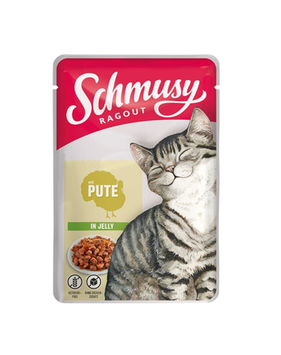 SCHMUSY RAGOUT w galaretce 100 g dla dorosłych kotów