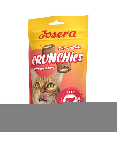 Crunchies Beef 60 g chrupiące przysmaki z wołowiną dla kotów