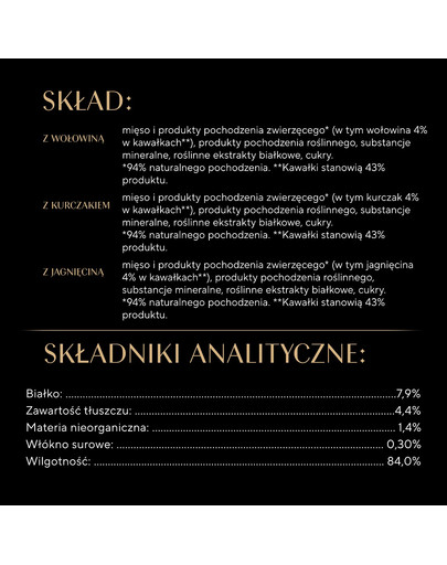SHEBA Fresh & Fine saszetki 6x50 g mokra karma dla kotów w sosie z wołowiną, z kurczakiem, z jagnięciną