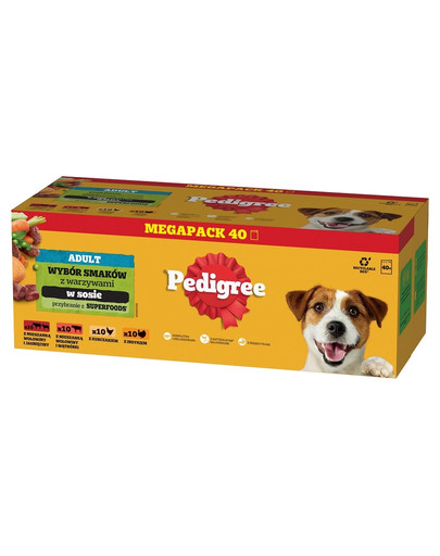 PEDIGREE Adult mokra karma dla psa mix smaków 40 x 100 g saszetki