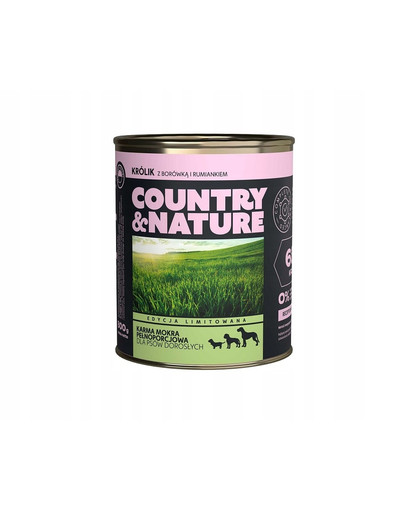 COUNTRY&NATURE Bezzbożowa puszka 800 g dla dorosłych psów