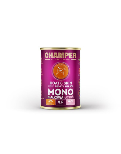 CHAMPER Coat Skin monobiałkowa karma dla psa 400 g