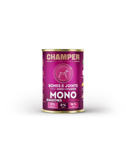 CHAMPER Bones Joints monobiałkowa karma dla psa 400 g