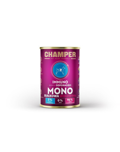 CHAMPER Immuno monobiałkowa karma dla psa 400 g