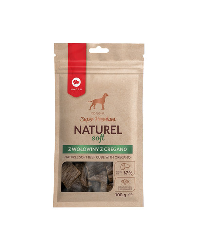 Super Premium Naturel Soft przysmak dla psa z wołowiną z oregano 100g