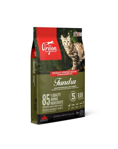 ORIJEN Tundra Cat 5.4 kg + APPLAWS Cat Adult Mousse Chicken mus z kurczakiem 6 x 70g GRATIS