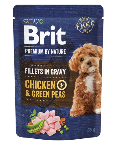 BRIT Premium By Nature Dog Fillets in Gravy 24x85g mokra karma dla psów w sosie