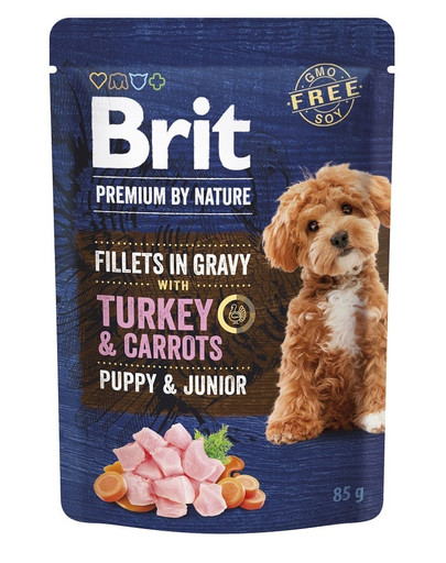 BRIT Premium By Nature Dog Fillets in Gravy 24x85g mokra karma dla psów w sosie