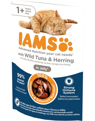 IAMS Cat Delights Jelly w galaretce 85g mokra karma dla dorosłych kotów