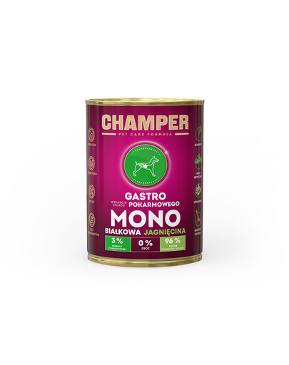 Gastro Jagnięcina monobiałkowa karma dla psa 400 g