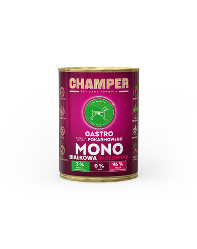 Gastro Wołowina monobiałkowa karma dla psa 400 g