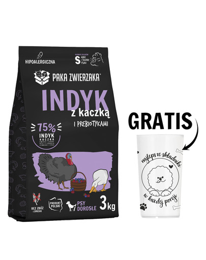 PAKA ZWIERZAKA Seventh Heaven Karma sucha Indyk z kaczką S 3kg + Miarka do karmy suchej GRATIS
