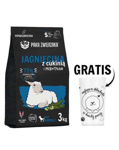 PAKA ZWIERZAKA Seventh Heaven Karma sucha Jagnięcina z cukinią S 3kg + Miarka do karmy suchej GRATIS