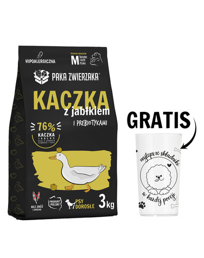 PAKA ZWIERZAKA Seventh Heaven Karma sucha Kaczka z jabłkiem M 3kg + Miarka do karmy suchej GRATIS