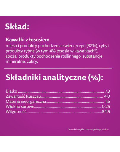 WHISKAS Adult saszetka 85g mokra karma dla dorosłych kotów w sosie