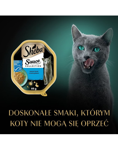 SHEBA Sauce Collection tacka 85 g w sosie kawałki z cielęciną