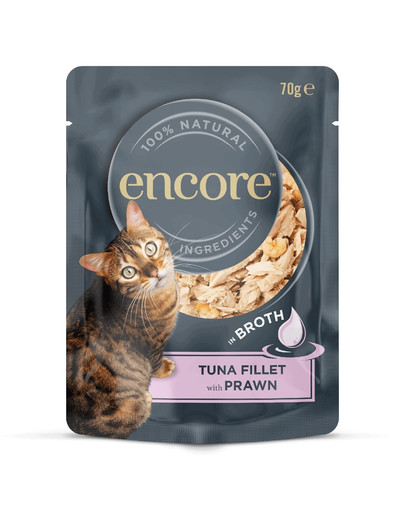 ENCORE Cat Karma uzupełniająca w bulionie dla kota saszetki 16x70g