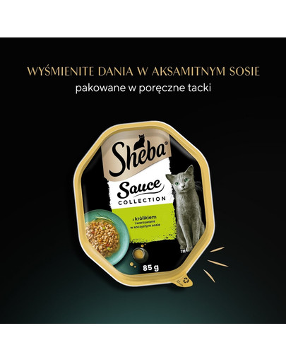 SHEBA Sauce Collection tacka 85 g w sosie kawałki z cielęciną