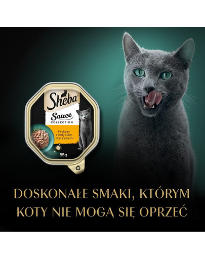 SHEBA Sauce Collection tacka 85 g w sosie kawałki z cielęciną