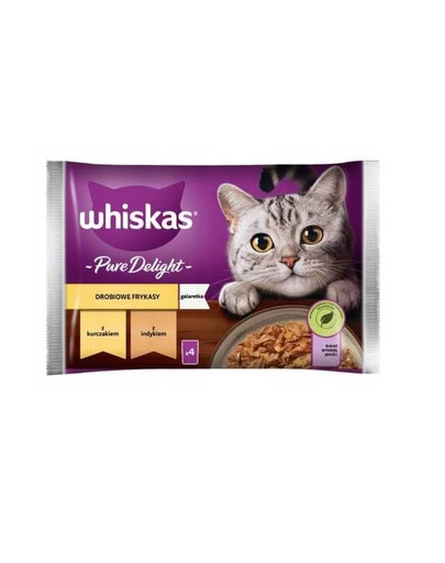 WHISKAS Pure Delight Adult saszetka 4 x 85 g mokra karma dla kotów