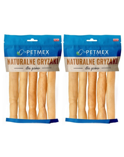 PETMEX Pałeczki kolagenowe jasne 15cm 300 g