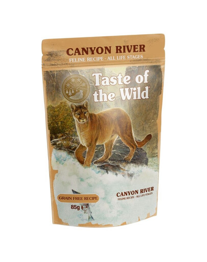 Canyon River 85 g mokra karma z pstrągiem dla kota