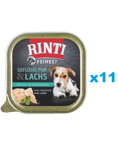 RINTI Feinest Poultry Pure tacka 11x150 g karma na bazie drobiu dla psów