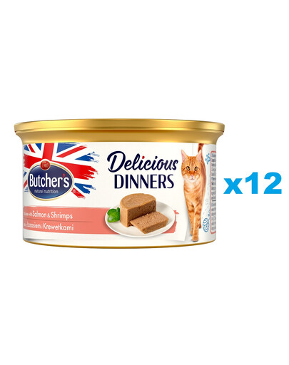 BUTCHER'S Classic Delicious Dinners 12 x 85 g mus dla kota