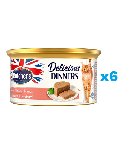 BUTCHER'S Classic Delicious Dinners 6 x 85 g mus dla kota