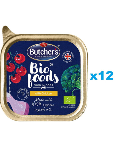 BUTCHER'S BIO foods indyk 11x150 g pasztet dla psa