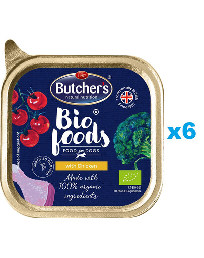 BUTCHER'S Bio Foods pasztet 6 x 150 g karma dla dorosłych psów