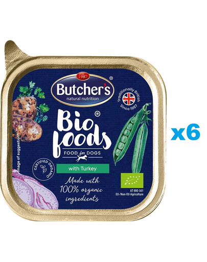 BUTCHER'S Bio Foods pasztet 6 x 150 g karma dla dorosłych psów