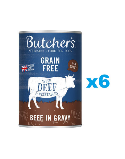 BUTCHER'S Original Recipe in Gravy 6x400g w sosie dla psa