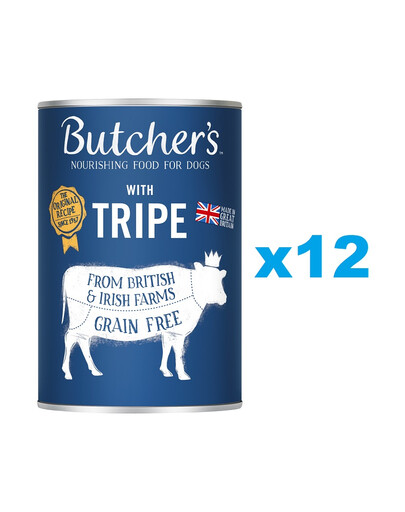 BUTCHER'S Original Tripe 12x400g pasztet dla psa