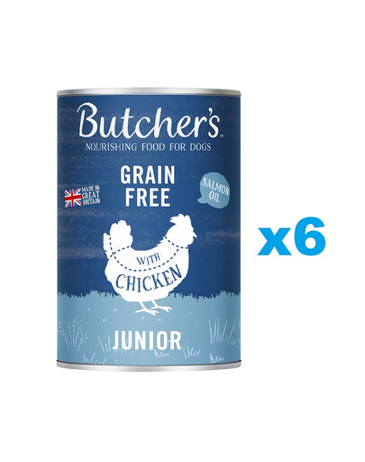 BUTCHER'S Original Junior 6x400g w galaretce dla szczeniąt