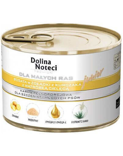 DOLINA NOTECI Premium Junior Mix smaków dla szczeniąt małe rasy 185g
