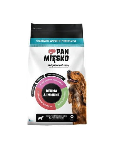 Specjalne potrzeby Derma and Immune dla psów chrupki M 9 kg