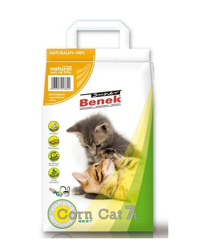BENEK Super Corn Cat Żwirek kukurydziany naturalny