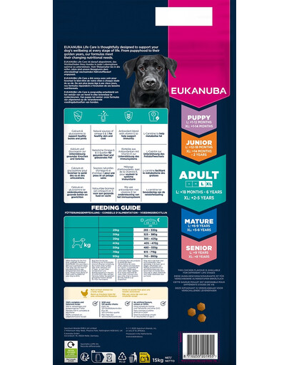 Adult Large Breeds Chicken 15 kg sucha karma dla psów dużych ras bogata w świeżego kurczaka