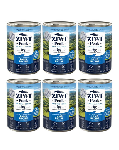 ZIWIPEAK Dog puszka dla psów 6 x 390 g