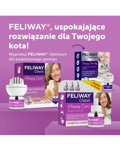 FELIWAY Classic 3 wkłady uzupełniający - feromony dla kota