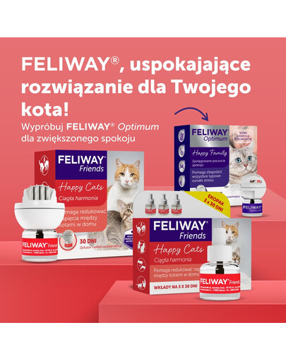 FELIWAY Friends 3 wkłady uzupełniający - feromony na konflikty między kotami