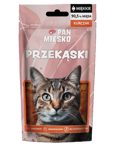 Przekąski Kurczak przysmak dla kota 50g