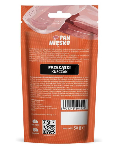 Przekąski Kurczak przysmak dla kota 50g