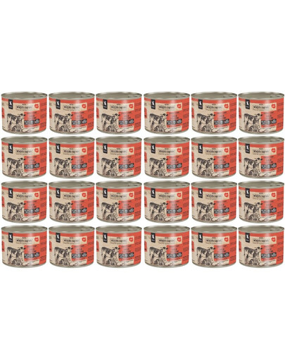 WIEJSKA ZAGRODA Królik z cielęciną mokra karma dla kociąt 24x200 g